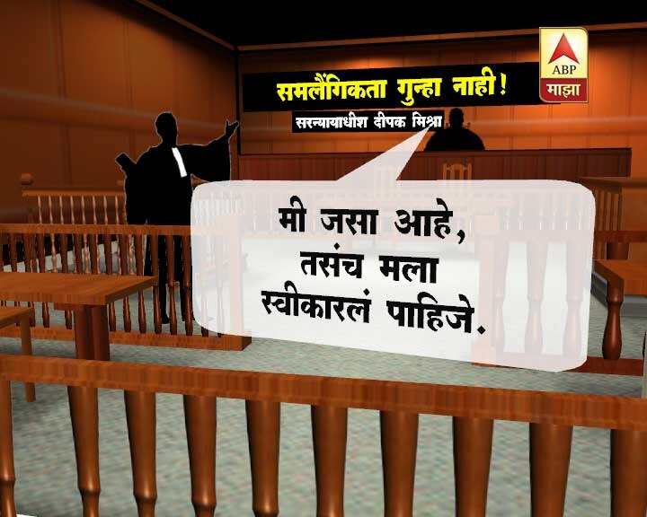 समलिंगी संबंध गुन्हा ठरवणाऱ्या कलम 377 बाबत सुप्रीम कोर्टाने ऐतिहासिक निर्णय दिला. समलैंगिक संबंध गुन्हा नाही, असा निर्णय सुप्रीम कोर्टाच्या पाच न्यायमूर्तींच्या घटनापीठाने दिला.