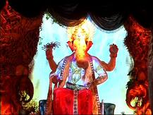 लालबागच्या राजाने राजमहल सोडला, प्रथमच जंगलातील शिळेवर विराजमान!