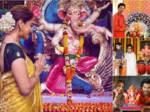 माधुरी दीक्षित ते जॉन्टी ऱ्होडस, सेलिब्रिटींकडून बाप्पाचं जल्लोषी स्वागत