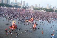 मुंबईतील गणेश विसर्जन सोहळ्याची विहंगम दृष्यं