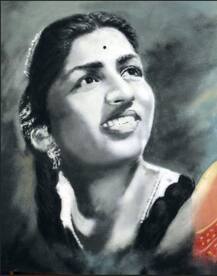 लतादीदींना वाढदिवसानिमित्त रांगोळी कलाकार अजित औरवाडकरांच्या अनोख्या शुभेच्छा