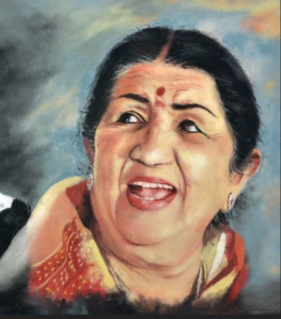 औरवाडकर यांनी लतादीदींची रांगोळी काढून त्यांना वाढदिवसाच्या शुभेच्छा दिल्या आहेत.