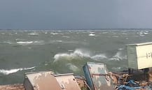 उजनी धरणात समुद्रासारख्या लाटा