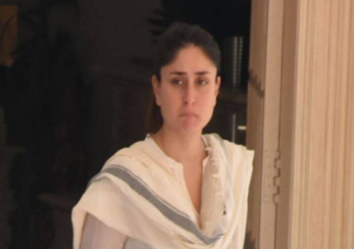  आजी जाण्याचं दु:ख करिना कपूरच्या चेहऱ्यावर यावेळी स्पष्ट दिसत होते.