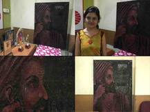 तरुणीने साकारले अद्भुत शिवराय