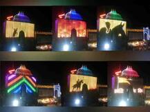 तुळजाभवानी मंदीरात नेत्रदिपक आकर्षक विद्युत रोषणाई