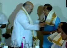 इस्रोचे माजी अध्यक्ष माधवन नायर भाजपमध्ये, अमित शाहांच्या उपस्थितीत प्रवेश