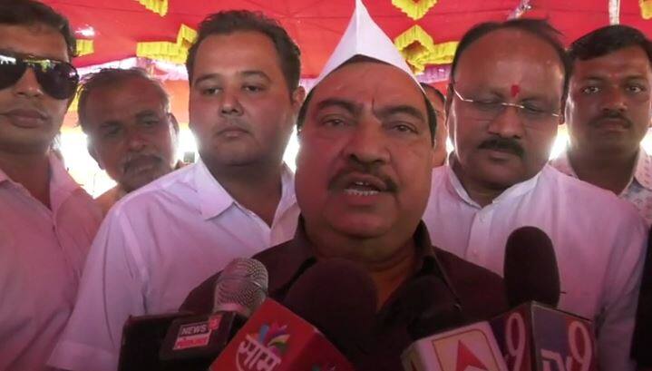 On water issue minister giving lesson, eknath khadse says  पाणी प्रश्नावर मंत्री अभ्यास करत आहेत : एकनाथ खडसेंचा टोला