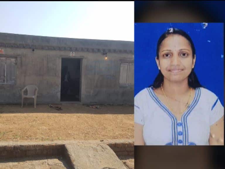 Wife murdered by husband in ahamadnagar चारित्र्याच्या संशयावरून डोक्यात पाटा घालून पत्नीची हत्या