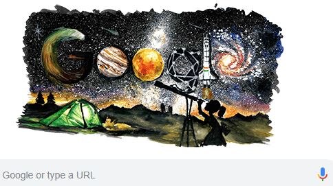 Children's Day : Google doodle inspires children to explore space बालदिनानिमित्त गुगलचं आकर्षक डूडल