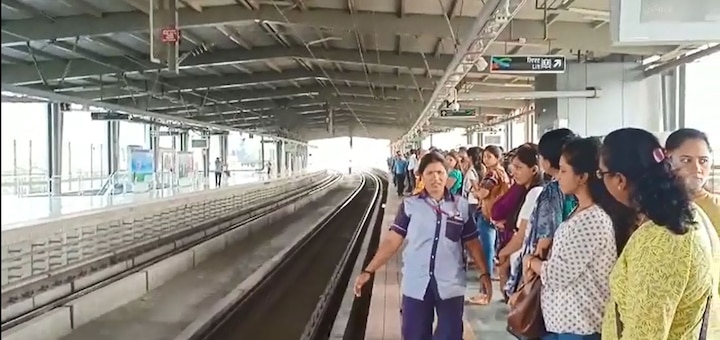 Mumbai Metro traffic reguler मुंबई मेट्रोची विस्कळीत झालेली वाहतूक सुरळीत