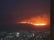 आरे कॉलनीच्या जंगलातील भीषण आगीची दृश्ये