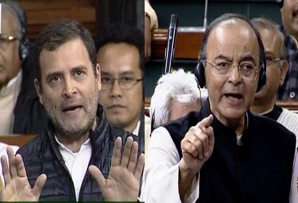 Rahul Gandhi attacks PM Modi in Loksabha over rafale deal राफेलवरुन लोकसभेत घमासान; राहुल गांधींचे प्रश्न, जेटलींची उत्तरं