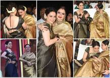 कंगनाची साडीमध्ये एन्ट्री, रेखाकडून कौतुक