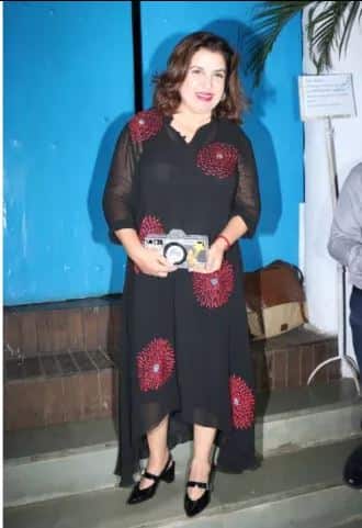 नृत्य दिग्दर्शिका फराह खान हिने ही पार्टीत उपस्थिती लावली.