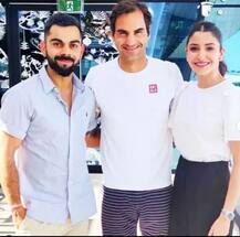 जेव्हा विरुष्का रॉजर फेडररला भेटतात...