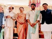 शरद पवारांचा नातू रोहित पवारांची सौंदर्या रजनीकांतच्या लग्नाला हजेरी