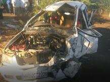 दहावीची परीक्षा देऊन परतणाऱ्या विद्यार्थ्यांच्या गाडीला भीषण अपघात, चालक ठार, नऊ जण जखमी