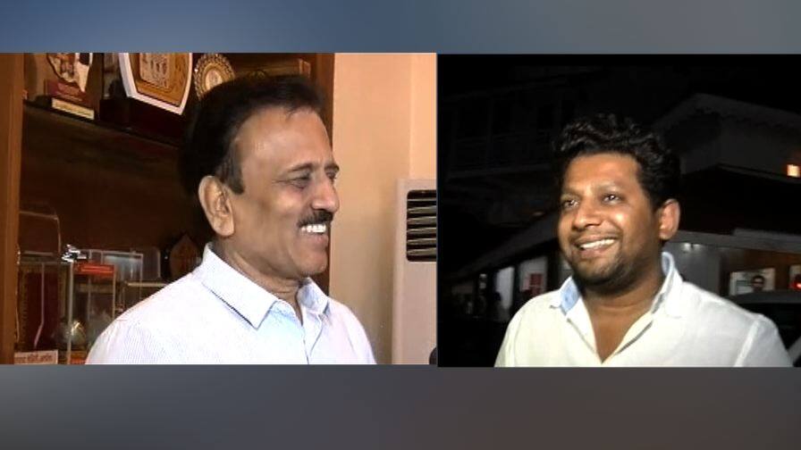 गिरीश महाजन आणि सुजय विखे पाटील पुन्हा एकत्र, एकाच हेलिकॉप्टरमधून मुंबईला Girish Mahajan and Sujay vikhe patil went Mumbai together in helicopter गिरीश महाजन आणि सुजय विखे पाटील पुन्हा एकत्र, एकाच हेलिकॉप्टरमधून मुंबईला