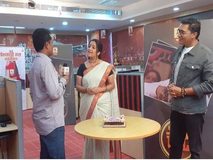 'माझा'च्या न्यूजरुममध्ये शेवंताने धमाल प्रश्नांना दिलखुलास उत्तरं दिली.