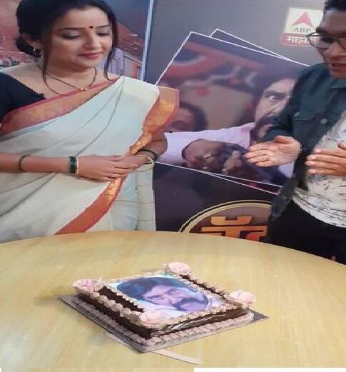 शेवंताने अण्णा नाईकांचा फोटो असलेला केकही कापला