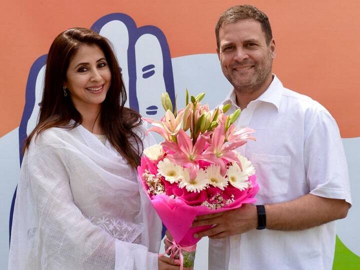 Actress Urmila Matondkar enters Congress काँग्रेसच्या विचारधारेवर विश्वास, उर्मिला मातोंडकरचा काँग्रेसप्रवेश