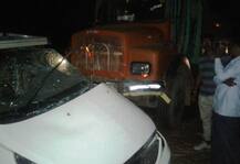 कार-ट्रकचा भीषण अपघात, बेळगावमध्ये एकाच कुटुंबातील चौघांचा मृत्यू