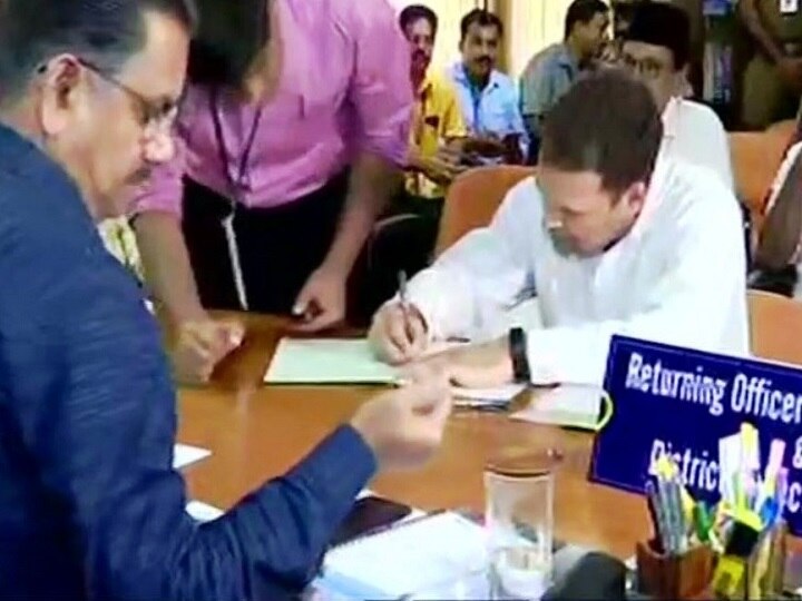 Loksabha Elections 2019 Congress President Rahul Gandhi files nomination from Wayanad in Kerala राहुल गांधी यांचा वायनाडमधून उमेदवारी अर्ज दाखल