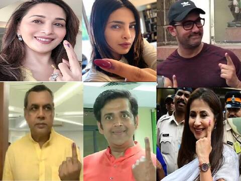 Loksabha Election 2019 : बॉलिवूड सेलिब्रेटींनी बजावला मतदानाचा हक्क Loksabha Election 2019 : बॉलिवूड सेलिब्रेटींनी बजावला मतदानाचा हक्क