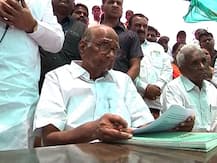 निवडणूक संपताच शरद पवार दुष्काळ पाहणी दौऱ्यावर, आमदार हनुमंत डोळस यांच्या निधनामुळे पुढील दौरा रद्द