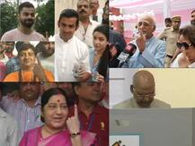 Lok Sabha Elections 2019  गंभीर, कोहलीसह दिग्गजांचं रांगेत उभं राहत मतदान