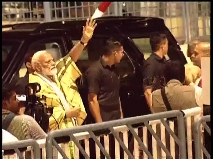 श्रीलंका दौऱ्यानंतर पंतप्रधान नरेंद्र मोदी तिरुपतीमध्ये दाखल झाले.