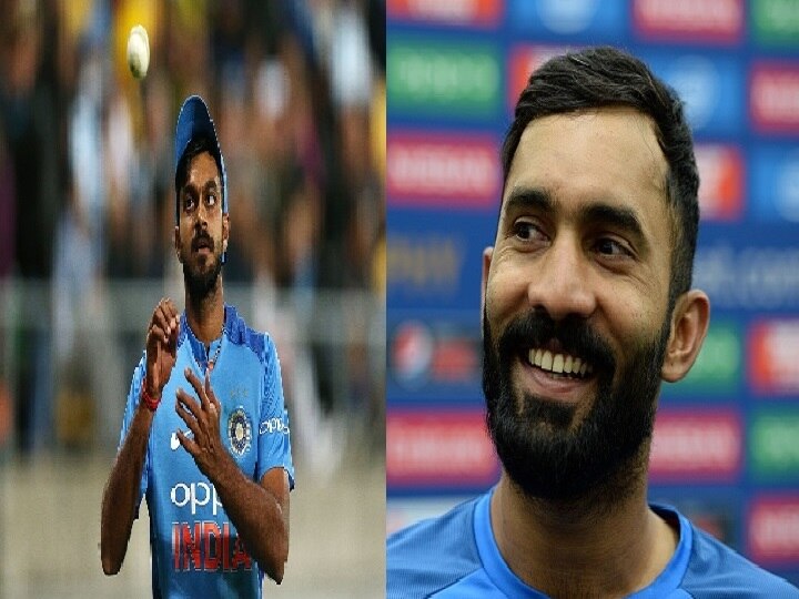 ICC Cricket World Cup 2019 INDvsNZ - Vijay Shankar or Dinesh Karthik will seen in playing Eleven World Cup 2019 : शंकर की कार्तिक? न्यूझीलंडविरुद्धच्या सामन्यात 'या' खेळाडूला मिळणार संधी