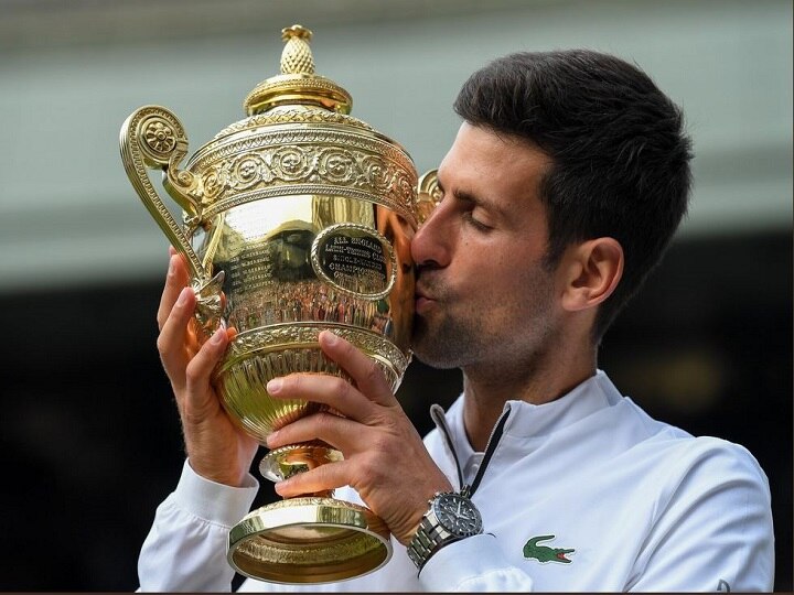 Wimbledon Final : Novak Djokovic beats Roger Federer to win fifth Wimbledon 2019 title Wimbledon Final : सुपर टायब्रेकरमध्ये नोवाक ज्योकोविचची बाजी, पाचव्यांदा विम्बल्डनचं जेतेपद