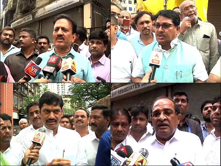 Mumbai Building Collapse | दुर्घटनास्थळी नेत्यांची भाऊगर्दी, मदतकार्यात अडथळे, नेत्यांवर स्थानिकांचा रोष Maharashtra Political leader facing Fury for civilians in Dongri Building Collapse Mumbai Building Collapse | दुर्घटनास्थळी नेत्यांची भाऊगर्दी, मदतकार्यात अडथळे, नेत्यांवर स्थानिकांचा रोष