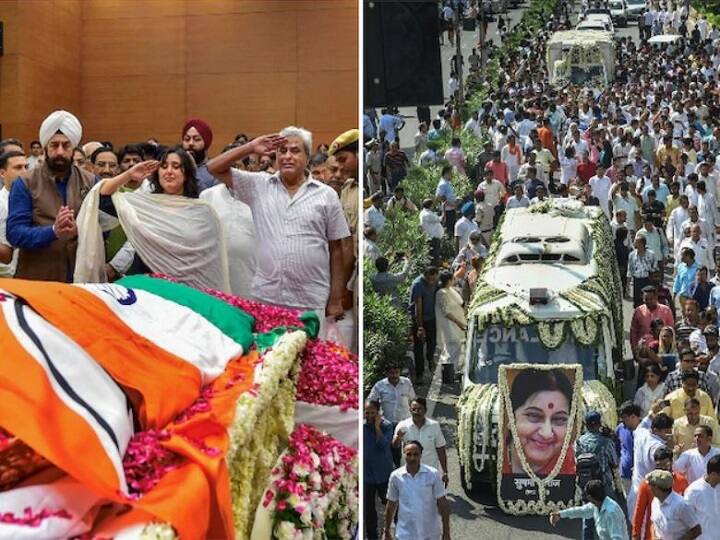 सुषमा स्वराज यांचे पार्थिव अनंतात विलीन, मुलगी बांसुरी यांनी अंत्यविधी पार पाडले Bansuri Swaraj daughter of Sushma Swaraj performs her last rites सुषमा स्वराज यांचे पार्थिव अनंतात विलीन, मुलगी बांसुरी यांनी अंत्यविधी पार पाडले