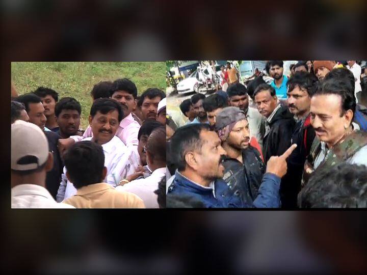 चार दिवस कुठे होता? सांगलीत पाहणीसाठी गेलेल्या महाजन आणि देशमुखांना पूरग्रस्तांनी घेरलं Sangli Flood - Where were you, asks flood affected people to Girish Mahajan and Subhash Deshmukh चार दिवस कुठे होता? सांगलीत पाहणीसाठी गेलेल्या महाजन आणि देशमुखांना पूरग्रस्तांनी घेरलं