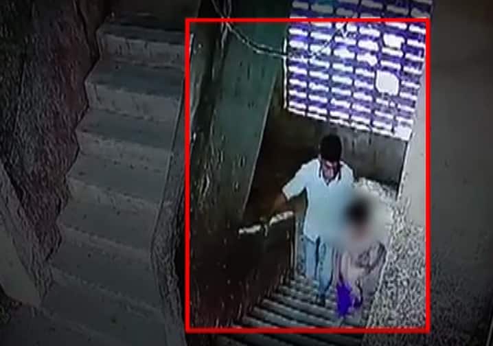 kidnapper arrested by bhiwandi police इमारतीच्या जिन्यावरुन चिमुरडीला पळवण्याचा प्रयत्न, घटना सीसीटीव्हीत कैद, आरोपी गजाआड