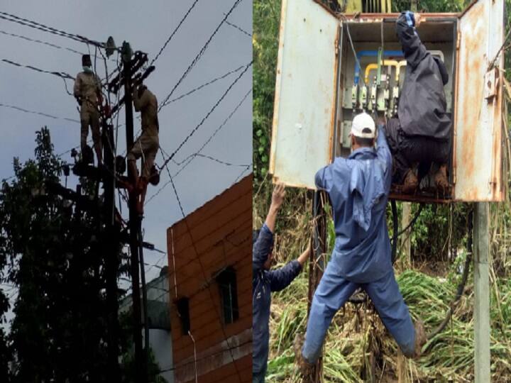 'निसर्ग'चा महावितरणलाही तडाखा, पोल पडले, विद्युतवाहिन्या तुटल्या, दुरुस्तीचे काम सुरु Nisarga Cyclone effect on MSEDCL, poles fell, power lines were broken, repair work started 'निसर्ग'चा महावितरणलाही तडाखा, पोल पडले, विद्युतवाहिन्या तुटल्या, दुरुस्तीचे काम सुरु