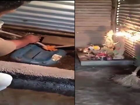 दारु विक्रीसाठी अनोखी शक्कल, देव्हाऱ्याखाली दारुच्या भूमिगत टाक्या, टेक्निक पाहून पोलिसही चक्रावले दारु विक्रीसाठी अनोखी शक्कल, देव्हाऱ्याखाली दारुच्या भूमिगत टाक्या, टेक्निक पाहून पोलिसही चक्रावले