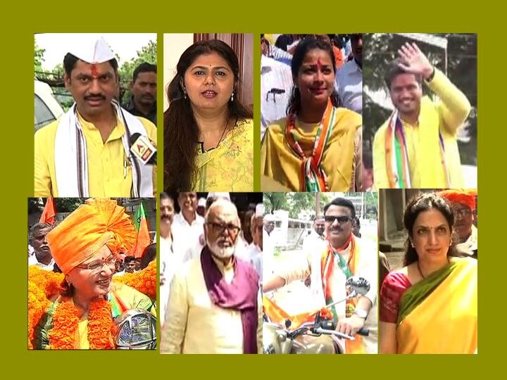 Yellow day during filing nomination; candidates, family members, workers all dressed in yellow महाराष्ट्रात यलो डे; उमेदवारांपासून कुटुंबीय, नेत्यांपासून कार्यकर्ते पिवळे जर्द