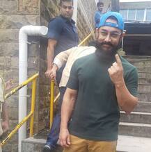 रितेश-जेनेलिया, माधुरी, आमीर; बॉलिवूड सेलिब्रिटींचं मतदान