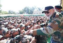 पंतप्रधान नरेंद्र मोदींचं सीमेवरील जवानांसोबत दिवाळी सेलिब्रेशन