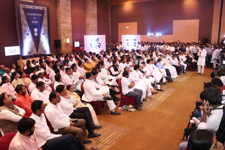 शिवसेना-राष्ट्रवादी आणि काँग्रेसचे आमदार एकाच छताखाली - हॉटेल ग्रॅंड हयात रेजन्सी