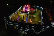 जेजुरी गडावर चंपाषष्ठी उत्सवानिमित्त आकर्षक रोषणाई