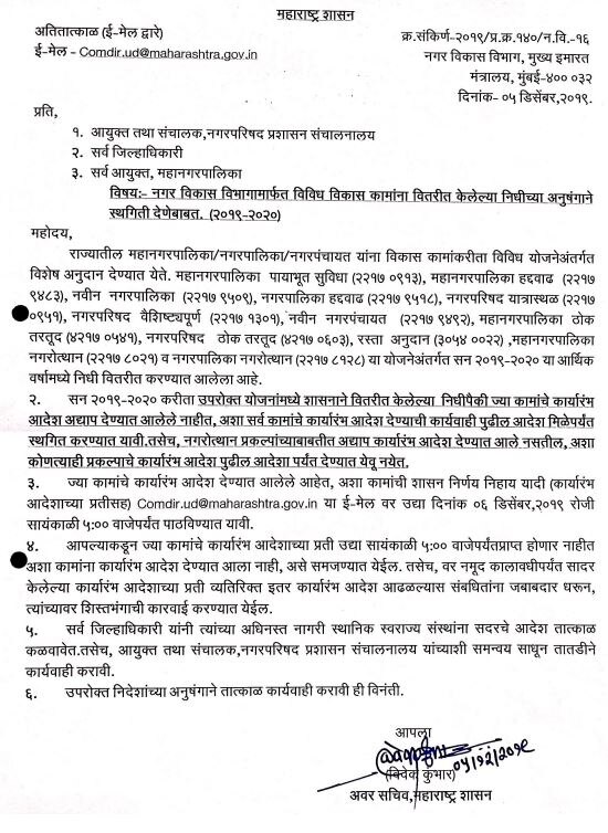 12 हजार कोटींच्या पाणीपुरवठा योजनांना स्थगिती, माजी मंत्री लोणीकरांचा आरोप तर नगरविकासचा निधीही थांबवला