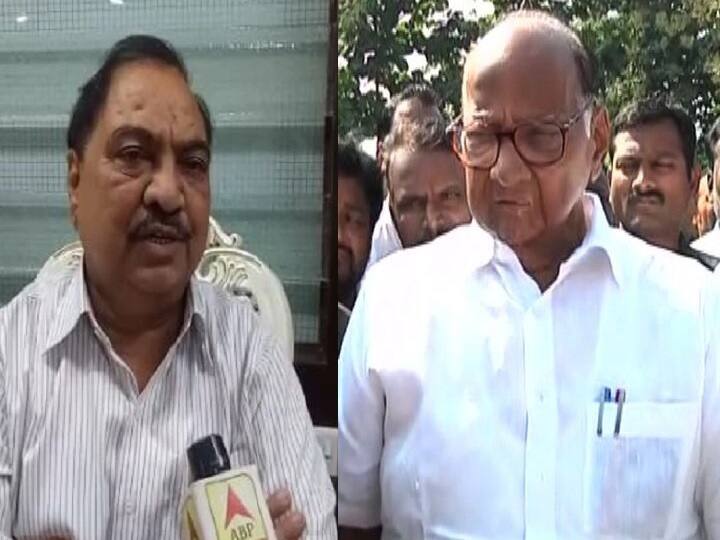BJP Leader Eknath khadse meet sharad pawar in delhi एकनाथ खडसेंनी दिल्लीत शरद पवारांची भेट घेतली उद्या मुख्यमंत्री ठाकरेंना भेटणार