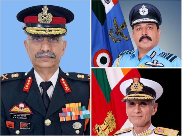 nda batchmates of 1976 now service chiefs army, navy and airforce  देशाची सुरक्षा तीन मित्रांच्या हाती; लष्कर, हवाई आणि नौदल प्रमुख बॅचमेट्स