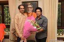 सचिन तेंडुलकर आणि सुनील गावस्कर 'मातोश्री'वर