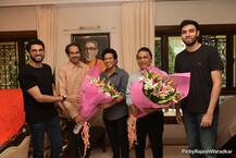 सचिन तेंडुलकर आणि सुनील गावस्कर 'मातोश्री'वर